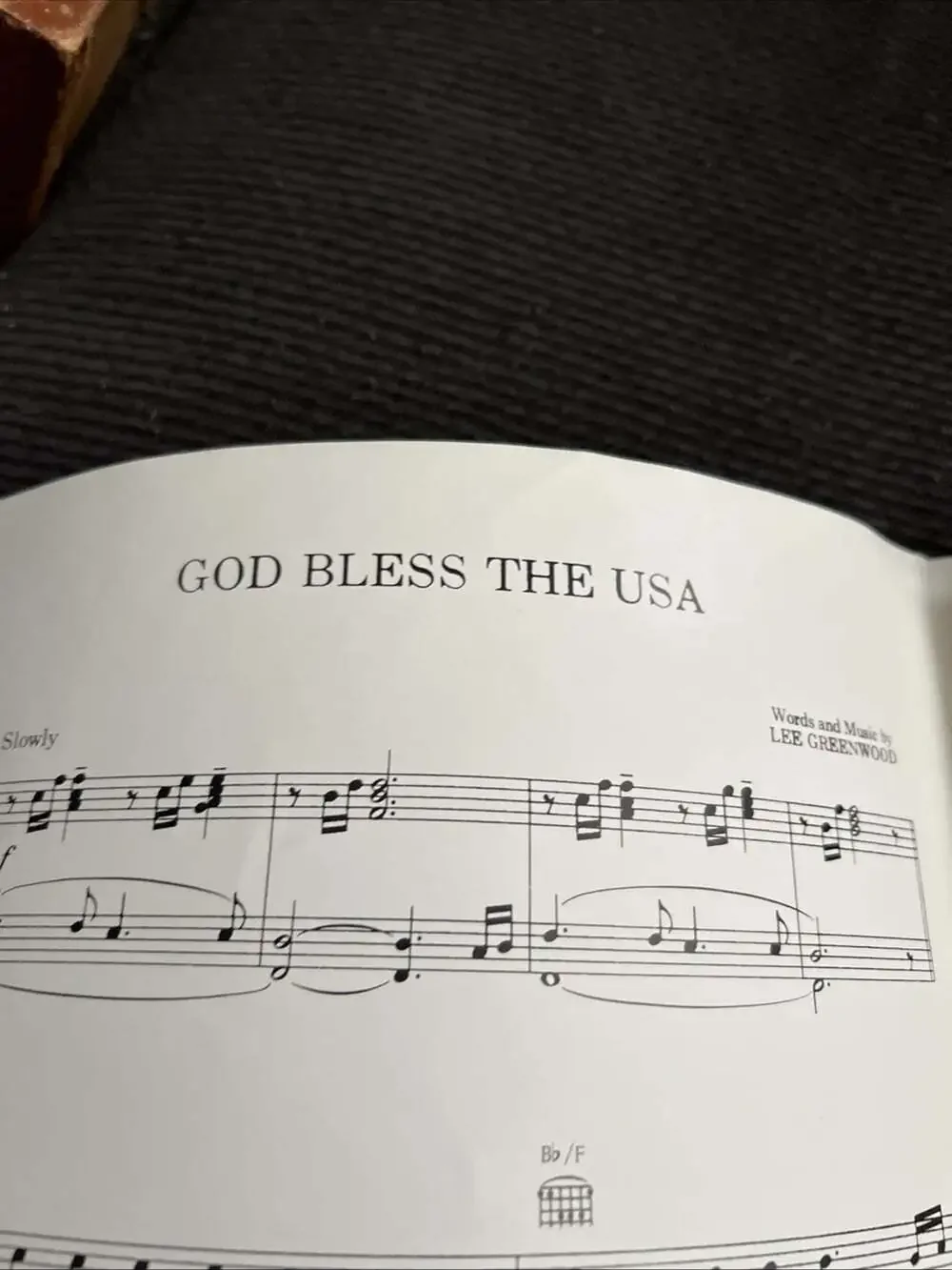 God Bless the USA ~ 1984 Foldout Sheet Music ~ P/V/G